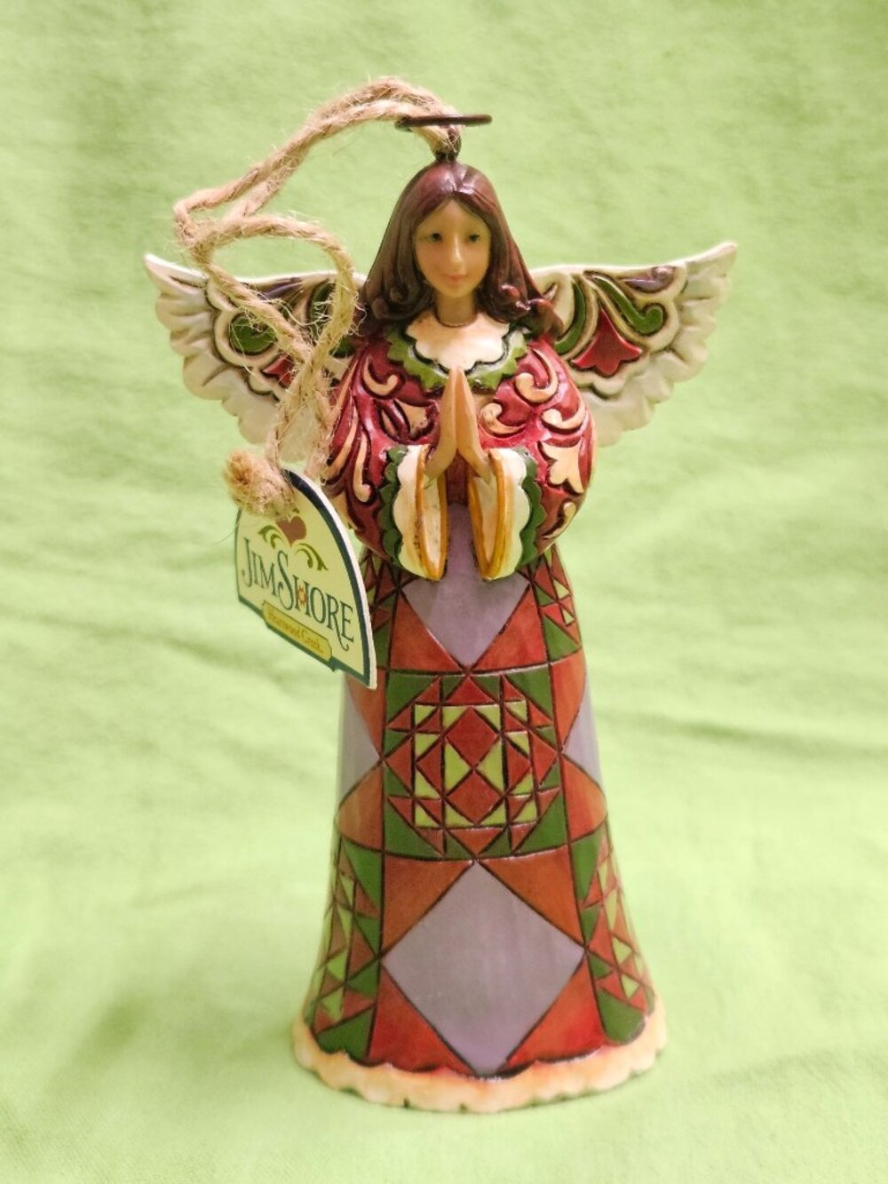 Jim Shore Christmas Praying Angel Peaceful Prayer Figurine Retired 2012